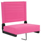 Pink |#| 500 lb. Rated Lightweight Stadium Chair-Handle-Padded Seat, Pink