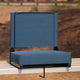 Teal |#| 500 lb. Rated Lightweight Stadium Chair-Handle-Padded Seat, Teal
