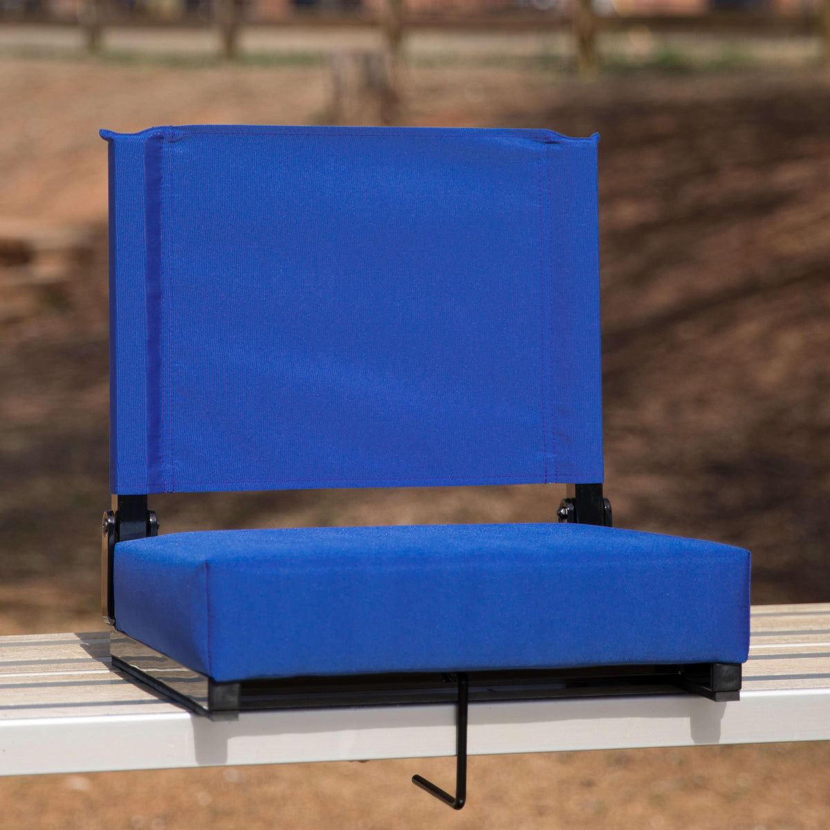 Blue |#| 500 lb. Rated Lightweight Stadium Chair-Handle-Padded Seat, Blue