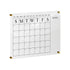 Grayson Acrylic Wall Calendar with Notes with Dry Erase Marker and Mounting Hardware, 24" x 18", w/Black Print