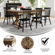 Antique Rustic |#| Solid Pine Farm Dining Table with X-Style Legs in Antique Rustic - 7' x 40inch