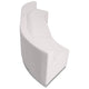 Melrose White |#| 3 PC White LeatherSoft Modular Reception Configuration w/Taut Back &Seat