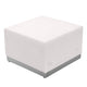 Melrose White |#| 7 PC White LeatherSoft Modular Reception Configuration w/Taut Back &Seat