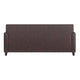 Brown |#| Brown LeatherSoft Sofa with Clean Line Stitched Frame - Reception Seating