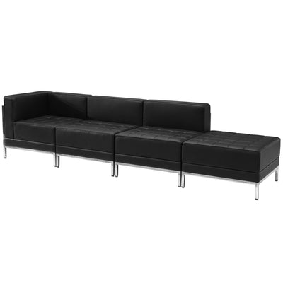 HERCULES Imagination Series LeatherSoft 4 Piece Open Seated Chair & Ottoman Set - View 1