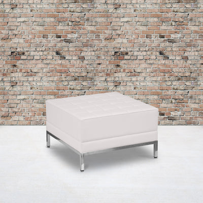 HERCULES Imagination Series LeatherSoft Quilted Tufted Modular Ottoman