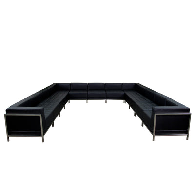 HERCULES Imagination Series LeatherSoft U-Shape Sectional Configuration, 13 Pieces - View 1