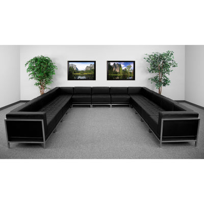 HERCULES Imagination Series LeatherSoft U-Shape Sectional Configuration, 13 Pieces - View 2