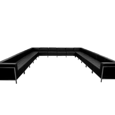 HERCULES Imagination Series LeatherSoft U-Shape Sectional Configuration, 16 Pieces - View 1