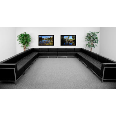 HERCULES Imagination Series LeatherSoft U-Shape Sectional Configuration, 16 Pieces - View 2