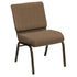 HERCULES Series 21''W Church Chair in Bedford Fabric - Gold Vein Frame