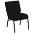 HERCULES Series 21''W Church Chair in E-Z Vinyl - Gold Vein Frame