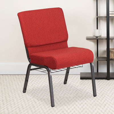 HERCULES Series 21''W Church Chair with Book Rack