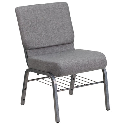 HERCULES Series 21''W Church Chair with Book Rack - View 1
