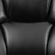 Black LeatherSoft |#| 24/7 Intensive Use Big & Tall 400 lb. Rated High Back Black LeatherSoft Chair