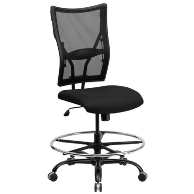 HERCULES Series 400 lb. Capacity Big & Tall Mesh Ergonomic Drafting Chair