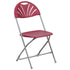 HERCULES Series 650 lb. Capacity Plastic Fan Back Folding Chair