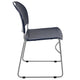 Navy Plastic/Silver Frame |#| Navy Ultra-Compact School Stack Chair - Office Guest Chair/Student Chair