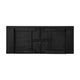 Black Wash |#| 8' x 40" Rectangular Rustic Solid Pine Farmhouse Folding Table in Black Wash