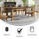 Antique Rustic |#| 8' x 40" Rectangular Antique Rustic Solid Pine Folding Farm Table