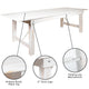 Antique Rustic White |#| 8' x 40" Rectangular Antique Rustic White Solid Pine Folding Farm Table