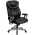 HERCULES Series Big & Tall 400 lb. Rated Executive Swivel Ergonomic Office Chair with Silver Finished Adjustable Arms