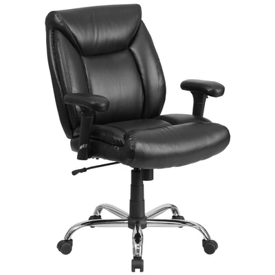 HERCULES Series Big & Tall 400 lb. Rated Swivel Ergonomic Task Office Chair with Deep Tufted Seating and Adjustable Arms