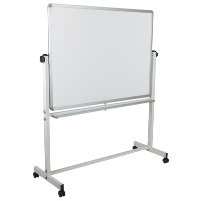 HERCULES Series Double-Sided Mobile White Board Stand with Pen Tray