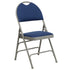 HERCULES Series Extra Large Ultra-Premium Triple Braced Metal Folding Chair with Easy-Carry Handle