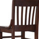 Walnut |#| School House Back Walnut Wood Restaurant Barstool with Footrest