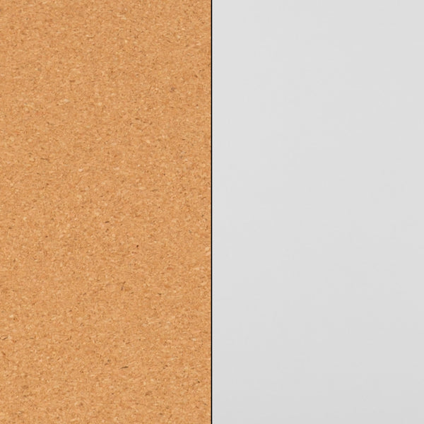 64.25"W x 64.75"H |#| 64.25"W x 64.75"H Reversible Mobile Cork Bulletin & White Board with Pen Tray