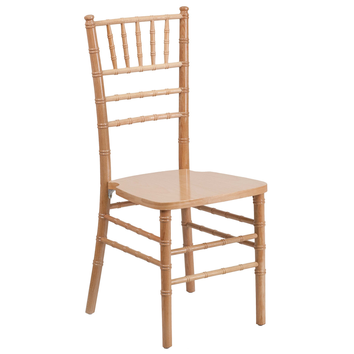 Natural |#| 1100lb. Capacity Natural Wood Stackable Chiavari Event Chair