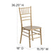 Gold |#| 1100lb. Capacity Gold Wood Stackable Chiavari Event Chair