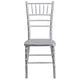 Silver |#| 1100lb. Capacity Silver Wood Stackable Chiavari Event Chair