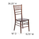 Fruitwood |#| 1100lb. Capacity Fruitwood Stackable Chiavari Event Chair