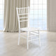 White |#| 1100lb. Capacity White Wood Stackable Chiavari Event Chair