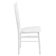 White |#| 1100lb. Capacity White Wood Stackable Chiavari Event Chair