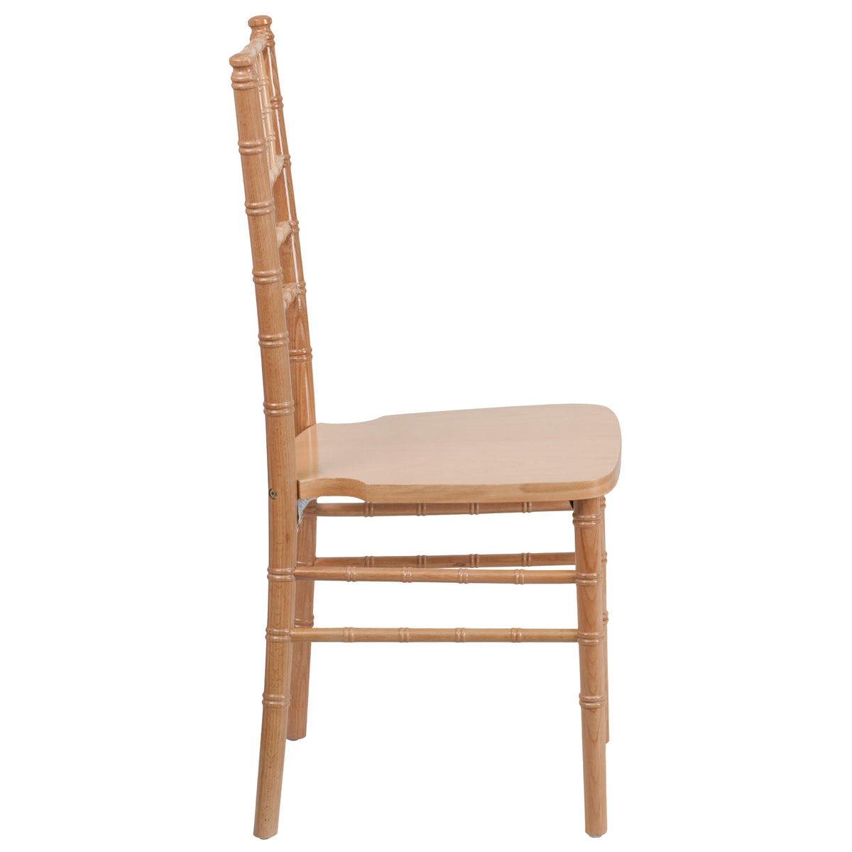 Natural |#| 1100lb. Capacity Natural Wood Stackable Chiavari Event Chair