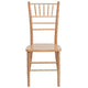 Natural |#| 1100lb. Capacity Natural Wood Stackable Chiavari Event Chair