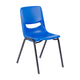 Gray Top/Navy Chair |#| Gray/Black Student Desk with Open Front Metal Book Box & Navy Flex Comfort Chair