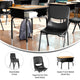 Natural Top/Black Chair |#| Natural/Blk Student Desk with Open Front Metal Book Box & Blk Flex Comfort Chair