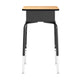 Natural Top/Black Chair |#| Natural/Blk Student Desk with Open Front Metal Book Box & Blk Flex Comfort Chair