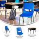 Natural Top/Navy Chair |#| Natural/Blk Student Desk with Open Front Metal Book Box & Nvy Flex Comfort Chair
