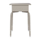 Gray Granite Top/Black Chair |#| Gr Grnte/Svr Student Desk with Open Front Metal Book Box & Bk Flex Comfort Chair