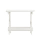 White |#| Commercial Grade All-Weather Portable Folding Adirondack Side Table - White