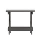 Gray |#| Commercial Grade All-Weather Portable Folding Adirondack Side Table - Gray