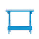 Blue |#| Commercial Grade All-Weather Portable Folding Adirondack Side Table - Blue