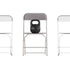 Hercules Big and Tall Commercial Folding Chair - Extra Wide 650LB. Capacity - Durable Plastic - 4-Pack