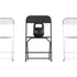 Hercules Big and Tall Commercial Folding Chair - Extra Wide 650LB. Capacity - Durable Plastic