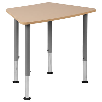 Hex Collaborative Student Desk (Adjustable from 22.3